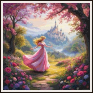 Aurora Counted Cross Stitch Pattern Chart PDF