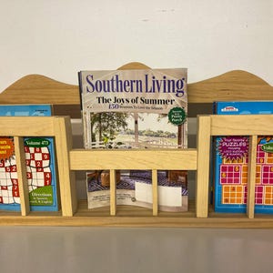Unique magazine rack wall mounted, office magazine rack hanging magazine rack wood magazine rack holder home office rack library book rack