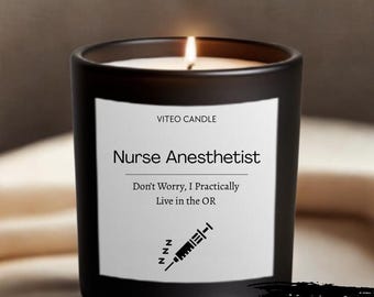 Nurse Anesthetist Gift for Anesthesiologist Nurse Gift Nursing Student Funny Candle Graduation Gift Unique Gift CRNA