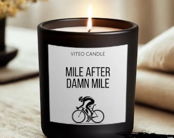 Cycling Gift Sarcastic Candle Cycling Gifts for Men Fathers Day Gift for Cycling Fans Mountain Bike Gift for Dad Bicycle Gift Box Included