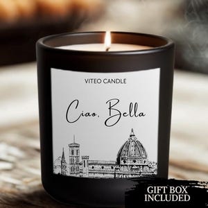 Italy candle - Home decor - Moving Candle - Home gifts - Italia -  Italy Surprise Trip Announcement, Italian Vacation Gift,  Rome Travel