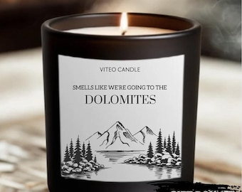 Revelación de viaje a las Dolomitas Decoración del hogar Anuncio de viaje sorpresa a Italia Vacaciones italianas Viaje de esquí Revelación a las Dolomitas