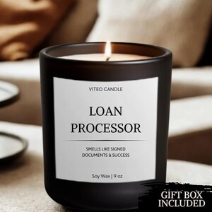 Loan Officer Candle Mortgage Loan Officer Gifts Lender and Broker Loan Processor Gift Ideas Loan Officer Thank You Gift