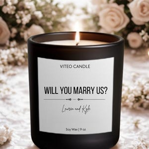 Officiant Gift for Officiant Proposal Funny Candles for Wedding Gifts Wedding Officiant Will You Be Our Officiant Proposal Candle Gift Box