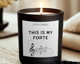 Vela de regalo para pianista, profesor de piano, profesor de música, agradecimiento por las clases de piano, regalo de fin de curso para profesor de música, caja de regalo para profesor de música.
