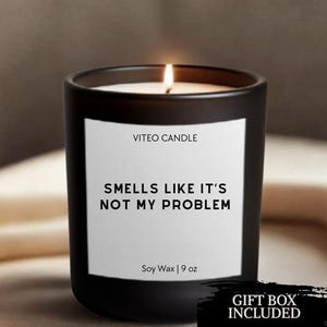 Retirement Gift Not My Problem Funny Candle Gift for Her Gift for Him Teacher Retirement Gift for Coworker Farewell Leaving Job Gift Box