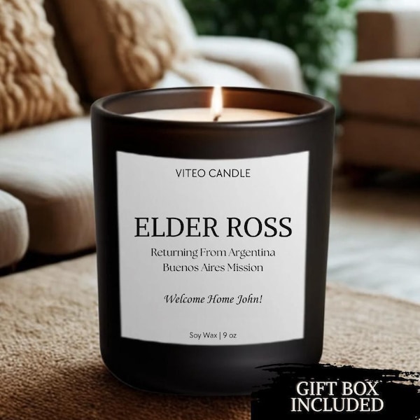 Missionnaire de bienvenue chez vous, cadeau missionnaire mormon de l'église SDJ, retour à la maison, boîte-cadeau d'appréciation fondée sur la foi, conception et message personnalisés inclus