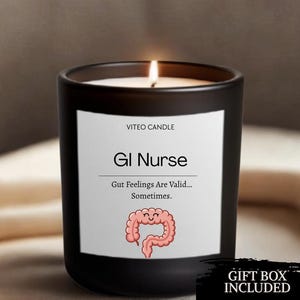 GI Nurse Gift for Gastroenterology Office Colorectal Surgery Nurse Graduate Funny Unique Candle for Gastroenterology Nurse