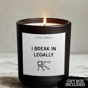 Locksmith Gift For Locksmith Candles Funny Locksmith Gifts Locksmith Birthday Gift Christmas Gift Box Included Soy Wax 9oz Candle