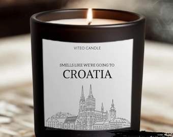 Croacia Dubrovnik Viaje Vela Decoración del hogar Regalo de mudanza Croacia Anuncio de viaje sorpresa Croacia Regalo de vacaciones Viaje