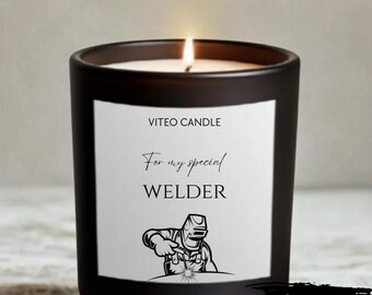 Welder Husband Gift for Welder Gift for Welder Future Welder Graduation School Acceptance Gift Metal Working Gift Candle Gift For Him