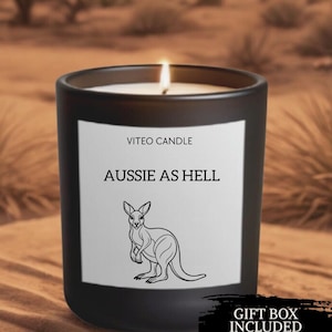 Aussie Gift Candle Smells Like Moving to Australia Oceania Candle Souvenir Aussie Gift Outback Gift Kangaroo Gift Australian Friend Gift