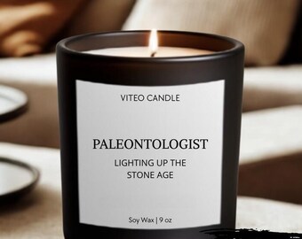 Paleontologist Gifts for Him Her Paleontology Candle Decor Funny Birthday Christmas Gift Graduation Gift Future Paleontologist Student
