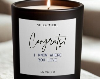 Funny Housewarming Gift Personalized Candle New Home Gift New Beginnings Closing Gift for Realtor Gift Customized Candle Gift Moving Away