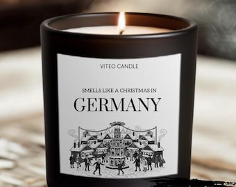 Germany Trip Candle Germany Surprise Trip Announcement German Vacation Gift German Christmas Market Trip Reveal Gift