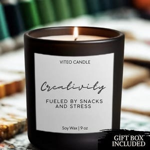 Artist Painter Drawing Gift Graphic Designer Gift Website Designer Custom Candle Funny Unique Handmade Personalized Gift Box Included