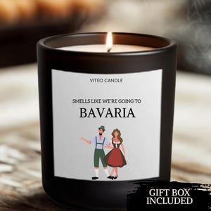 Germany Gift Bavaria Oktoberfest Gift Smells Like Germany German Berlin Candle Souvenir Moving to Germany Gift Box image 1