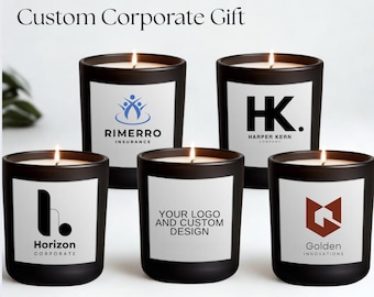 Corporate Gifts, Thank you Bulk Candles Clients Gifts, Staff Appreciation, Company Logo, Candle Favor Wholesale Discount, Employee gift
