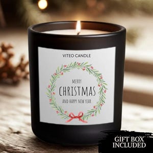Christmas Gift Friend Christmas Candle Holiday Gift Winter Home Decor BFF Stocking Stuffer Christmas Decor Xmas Gift Happy New Year Gift Box