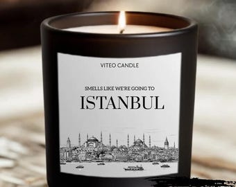 Istanbul Candle Turkey Gift Smells Like Turkiye Middle Eastern Candle Turkey Trip Destination Reveal