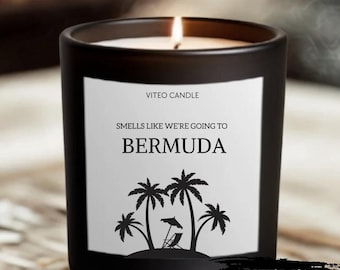 Bermuda Trip Candle Home Decor Gift Bermuda Surprise Trip Announcement Vacation Gift Bermuda Travel
