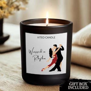 Tango Ballroom Best Dancer Custom Candle Performance Arts Funny Unique Handmade Present For Ballroom Student Tango Dancer Gift Box