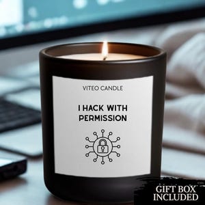 Cybersecurity Gift Candle Cyber Security Gift Information Security Computer Science Gift IT Software System Admin Network Engineer Gift