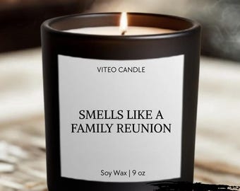 Family Reunion Gift Customized Candle Family Reunion Keepsake Family Reunion Invitation Family Reunion Favors Funny Family Reunion Souvenir