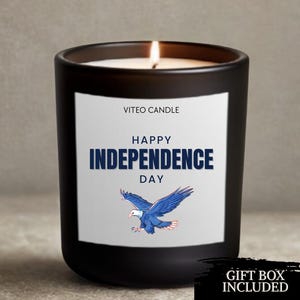 Independence Day Gift 4th of July Patriotic Home Decor Veteran Gift Military Veterans Day Candle Service Member Armed Forces Hero Freedom