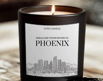 Moving to Phoenix Arizona Gift Candle Phoenix Moving Gift for Friend Farewell Gift Arizona Souvenir Gift