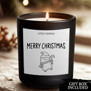 Christmas Gift for Her Funny Christmas Candle Christmas Holiday Gift Winter Home Decor BFF Stocking Stuffer Christmas Decor Xmas Gift Box