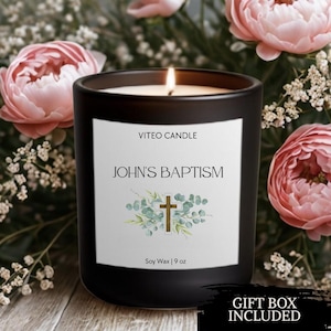 Baptism Favor Boy Baptism Girl Baptism Communion Favor Christening Favor God Bless Baby Gifts for Guests Catholic Gift Box Included Custom