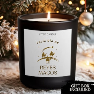 Three Kings Day Gift First Wise Men Day Reyes Magos Gift Candle Epiphany Day Gift Holiday Gift Winter Home Christmas Decor