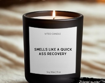 Injury Recovery Gift Funny Candle Get Well Soon Basket Hysterectomy Cancer Surgery Grief Sick Care Package Addiction Kit Gift Box Included