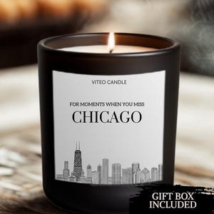 Leaving Chicago Gift Candle Chicago Moving Away Gift for Friend Farewell Gift Chicago Souvenir Gift