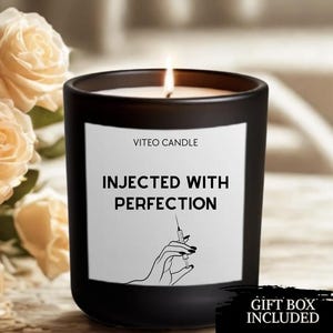 Botox Injector Candle Gift for Botox Injector Gift for Aesthetic Nurse Cosmetic Nurse Medspa Nurse Injector Botox Lip Filler With Gift Box