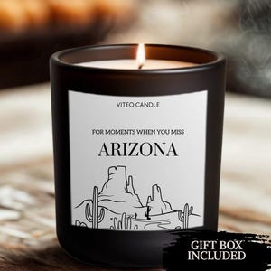 Missing Arizona Gift Candle Phoenix Moving Away Gift for Friend Farewell Gift Arizona Souvenir Gift