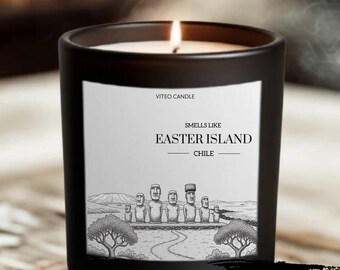 Easter Island Chile Surprise Trip Candle Smells Like a Trip to Chile Gift Home Decor Santiago Vacation Souvenir Trip
