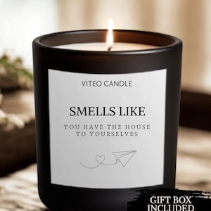 Empty Nest Gift for Mom and Dad Personalized Candle for New Beginnings Moving Away to College image 1