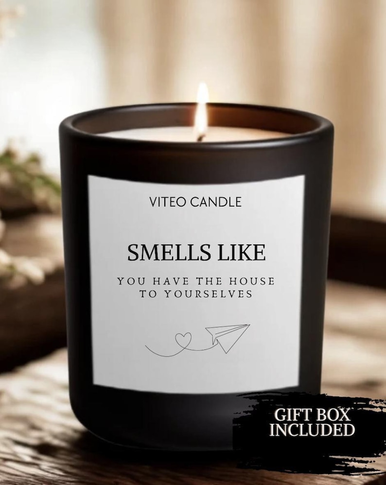 Empty Nest Gift for Mom and Dad Personalized Candle for New Beginnings Moving Away to College image 1