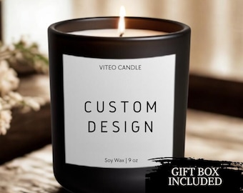 Personalized Candle Blank Candle Private Label Candle Custom Logo Gift for Her Funny Candle Best Friend Gift Coworker Gift for Housewarming