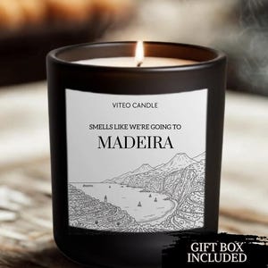 Madeira Portugal Trip Candle Home Decor Surprise Trip Announcement Portugal Vacation Gift Travel To Portugal Trip Reveal Gift