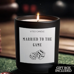 Poker Player Candle Poker Player Gift Black Jack Gifts For Roulette Gift For Poker Gambler Gift The Casino Candle Sports Betting Gift Box
