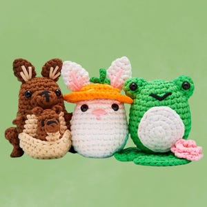 Frog Crochet Pattern: Amigurumi Plushie DIY (Digital Download)