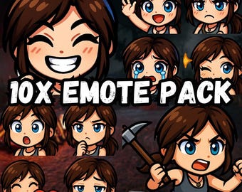 Lara Croft Chibi Emote Pack | Dead by Daylight Twitch/Discord (Instant Download)