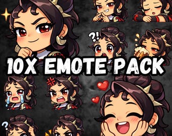 Vendetta Overwatch Emote Pack | Chibi Streamer PNGs (Digital Download)
