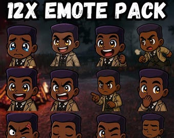 Dead by Daylight Adam Francis Emotes | Chibi Twitch & Discord Pack (Digital Download)