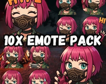 Dead by Daylight Nea Emotes | Chibi Graffiti Pack (Digital Download)