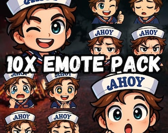 Chibi Steve Twitch Emotes: DBD Streamer Icons (Digital Download)