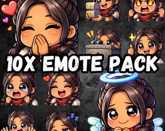 Arc Raiders Emotes Pack | Sci-Fi Raider Girl Streamer PNG (Digital Download)